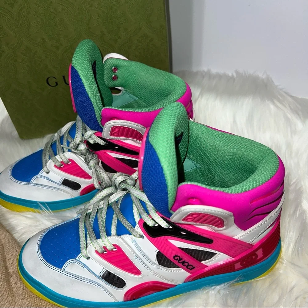 Gucci “”Host pick💖💖Basket high top sneakers - Picture 10 of 17